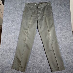 Polo Jeans Co Ralph Lauren Mens 36x34 Olive Green Utility Plain Front Pants
